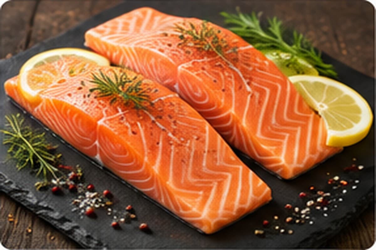 Salmon nutrition and healthy food