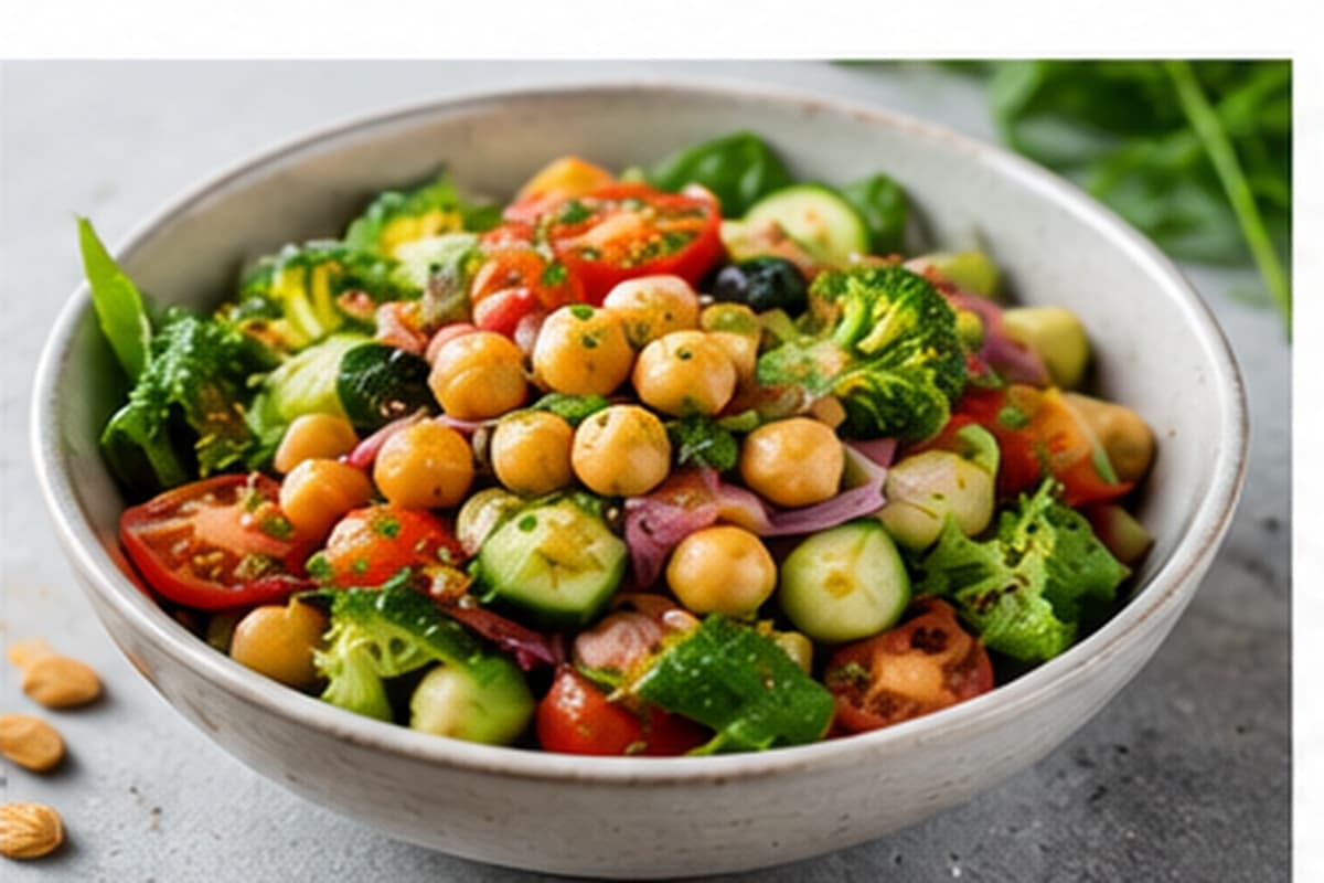 Chickpea Vegetable Salad recipe